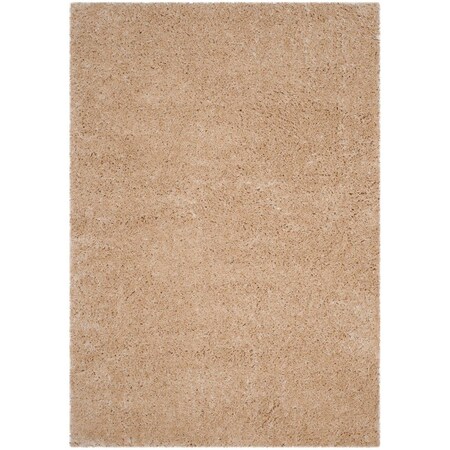 Safavieh Polar Shag Power Loomed Small Rectangle Area Rug, Light Beige - 4 x 6 ft. PSG800A-4